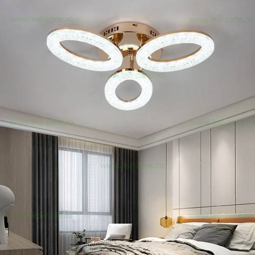 Lustra LED 60W 3 Functii Dimabila cu Telecomanda LZ303-3