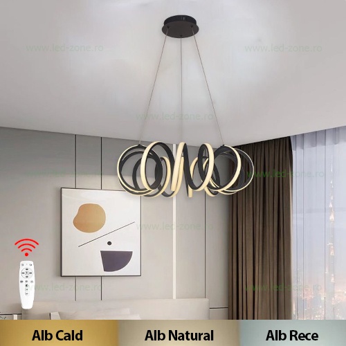 Lustra LED 62W 3 Functii cu Telecomanda LZ1078