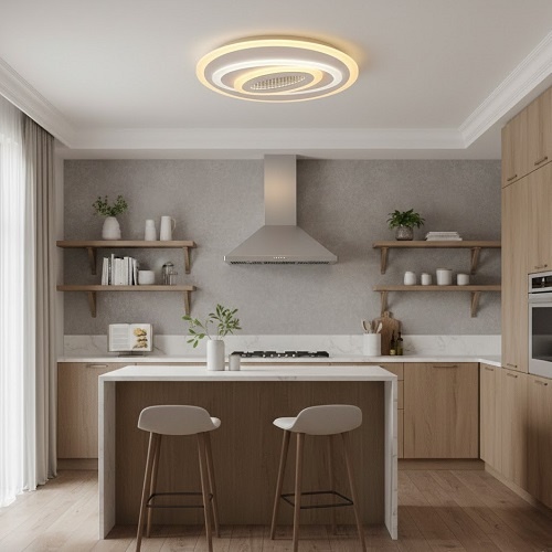 Lustra LED 64W 3D 3 Functii cu Telecomanda LZ7709