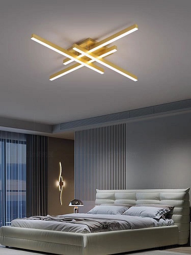 Lustra LED 96W 3 Functii Aurie Dimabila cu Telecomanda LZ4216-4