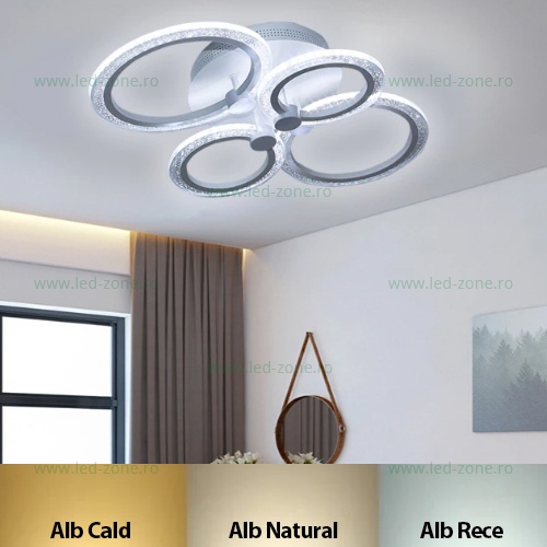 Lustra LED 96W 3 Functii Dimabila cu Telecomanda LZ8855-4