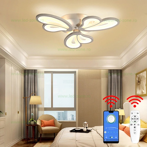 Lustra LED 98W 3 Functii Dimabila cu Telecomanda LZG3314-3