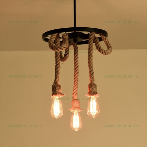 Lustra Rustic 3 Socluri E27 LZ378