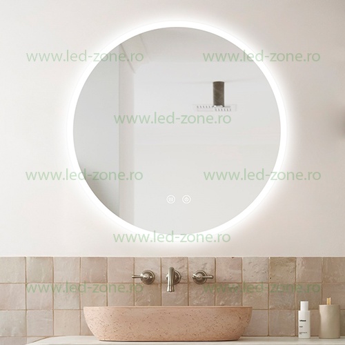 Oglinda Baie LED 50cm Touch Dezaburire LZJ140