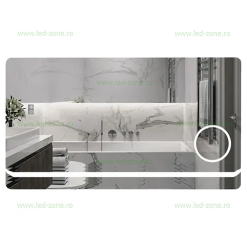 Oglinda Baie LED 90x60cm Touch Dezaburire LZJ25