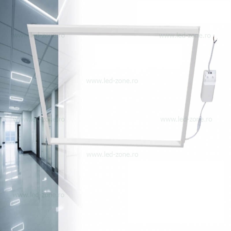 Panou LED 48W 60x60cm Alb Contur