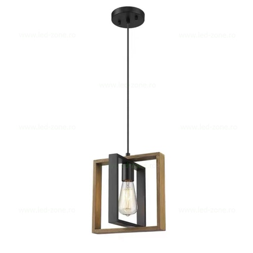 Pendul Soclu E27 Rustic Lemn LZ5456-1
