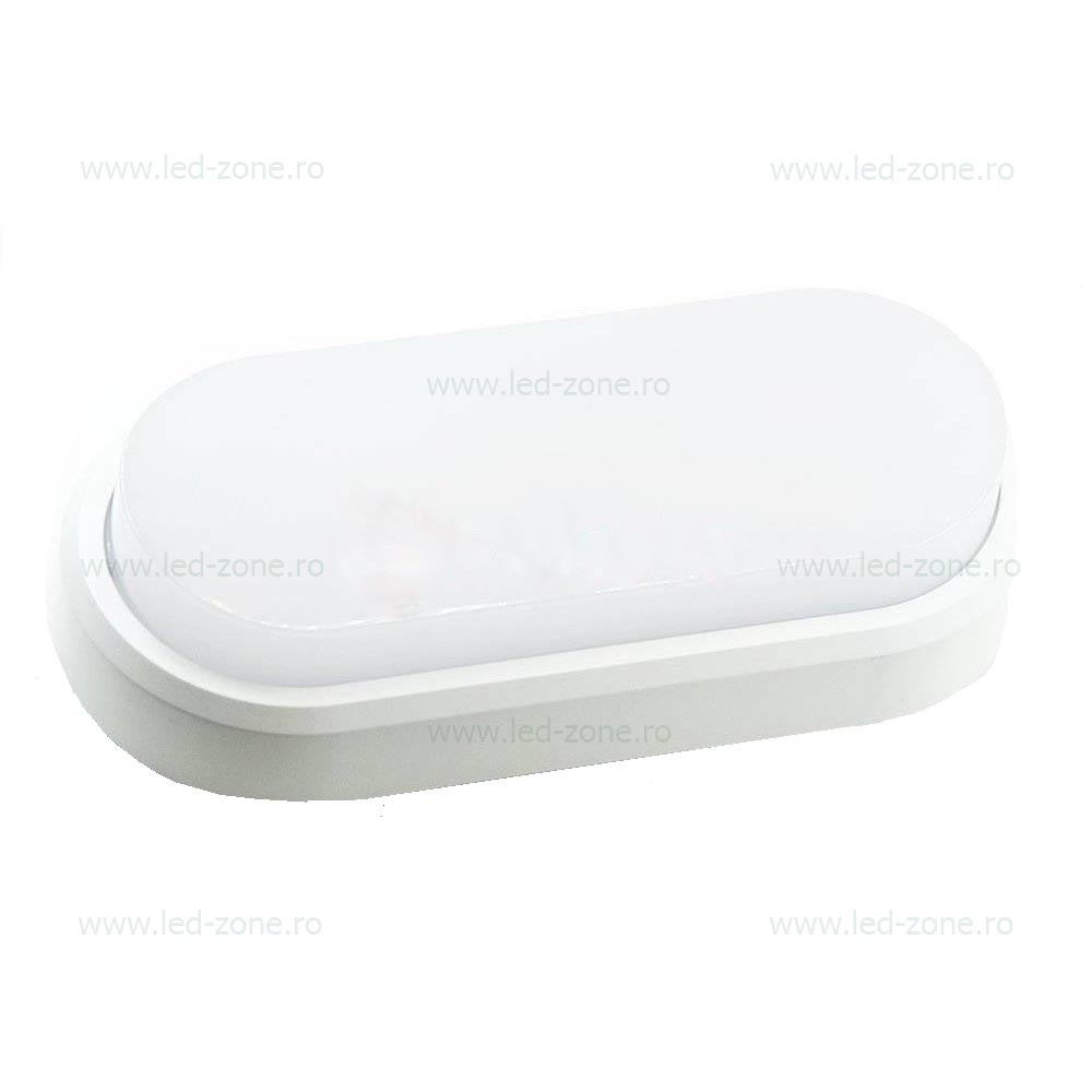 Plafoniera LED 16W Exterior Ovala Alba