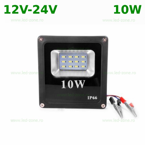 Proiector LED 10W Slim SMD 12-24V Alimentare Clesti