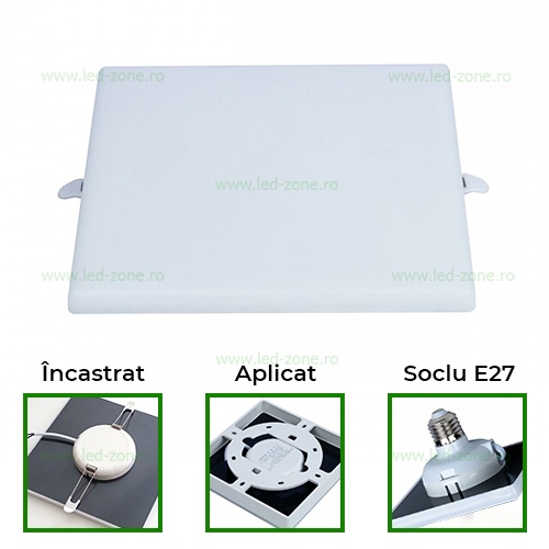 Spot LED 14W Patrat Mat Frameless 3in1