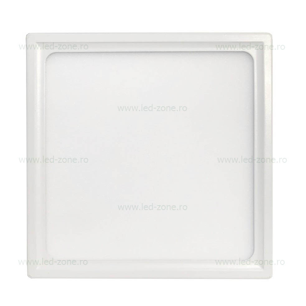 Spot LED 15W Patrat Alb Aplicat