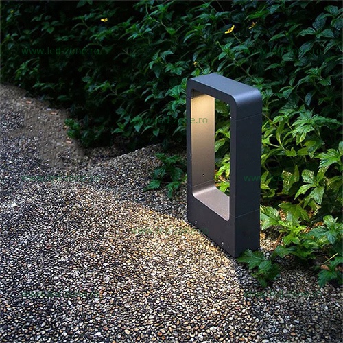 Stalp LED Gradina 7W Dreptunghiular 30cm