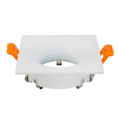Suport Incastrat 1 Bec Spot LED GU10 Patrat Alb KARANFIL