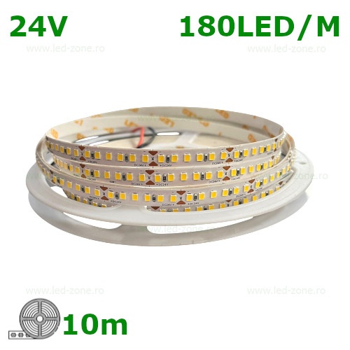Banda LED 2835 180 SMD/ML Interior 24V Rola 10m
