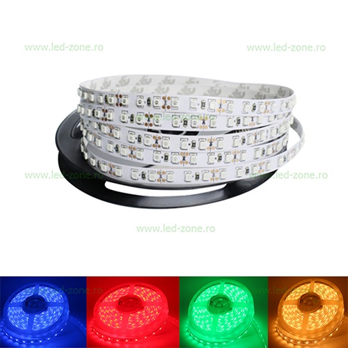 Banda LED 3528 120 SMD/ML Interior 12V Diverse Culori