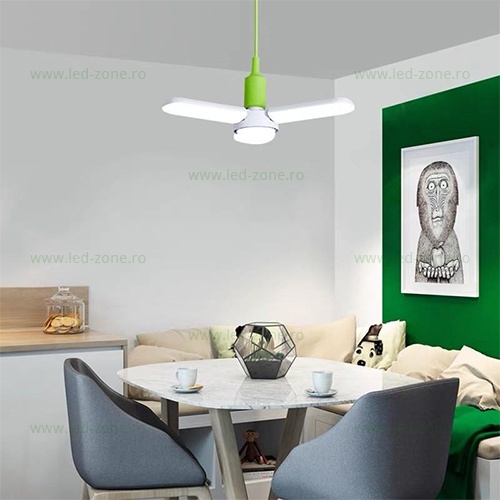 Bec LED E27 30W Pliabil 3 Segmente