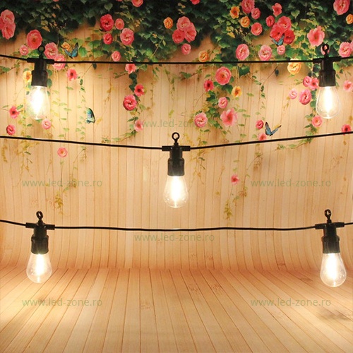 Ghirlanda 10M cu 20 Becuri LED Filament Clare Para