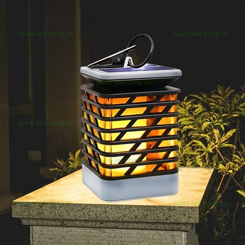 Lampa LED Gradina Solara Flacara XF6001
