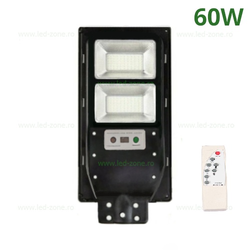 Lampa LED Iluminat Stradal 60W Solara cu Senzor Miscare LZ01