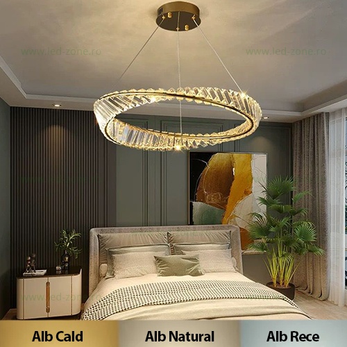 Lustra LED 100W Dimabila 3 Functii cu Telecomanda LZG3933-400