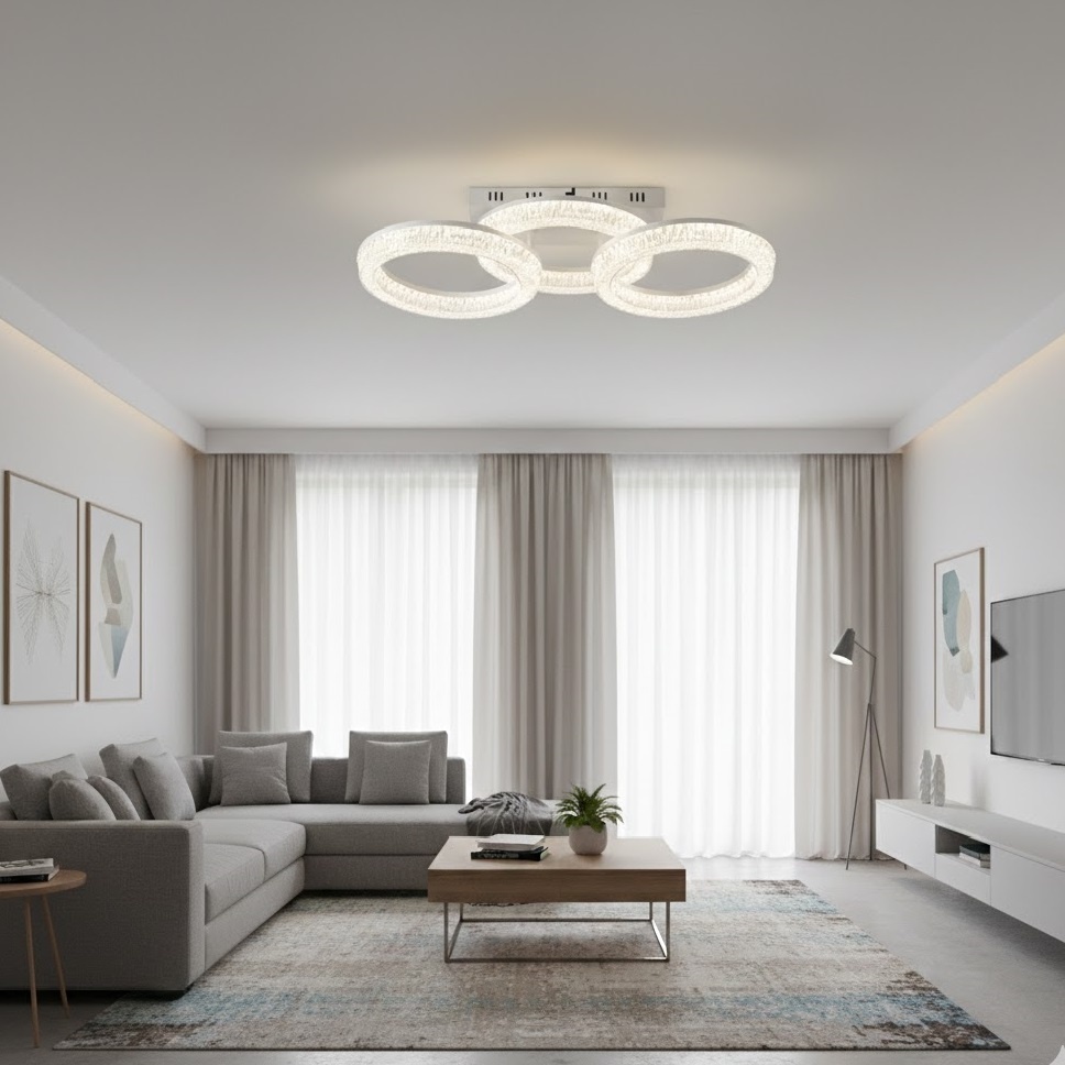 Lustra LED 120W 3 Functii Dimabila cu Telecomanda LZ2536