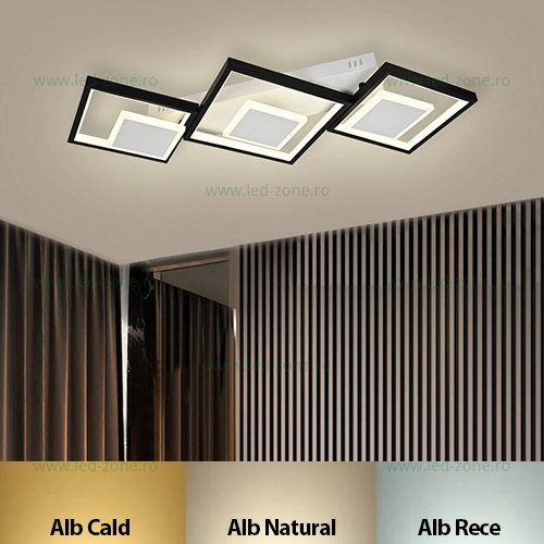 Lustra LED 126W 3 Functii Dimabila cu Telecomanda LZR9059-S1