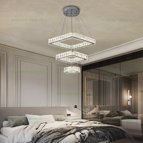 Lustra LED 140W 3 Functii Dimabila cu Telecomanda LZ8050-400