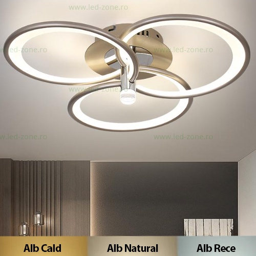Lustra LED 86W Dimabila 3 Functii cu Telecomanda LZ9246-3S