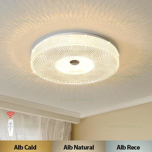 Plafoniera LED 72W Rotunda 3 Functii cu Telecomanda LZ027-400