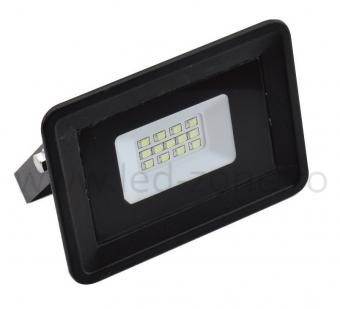 Proiector LED 10W 220V Slim Negru SMD2835