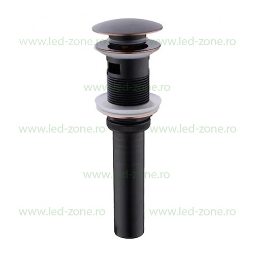 Sifon Lavoar Cu Prea Plin Fara Ventil Negru Antichizat LZ8019H2
