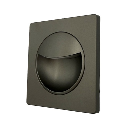 Spot LED 1W Patrat Argintiu Trepte LZ9525