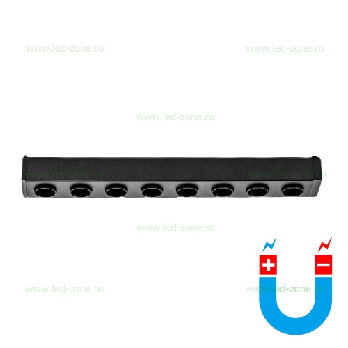 Spot LED Magnetic 10W Liniar Clar Negru Ultra Slim