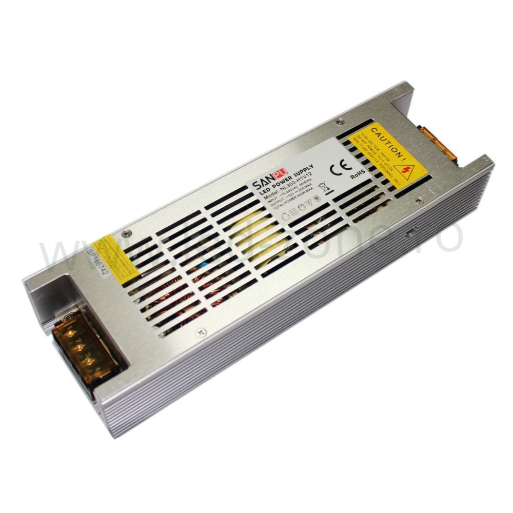 Sursa Alimentare Banda LED 12V 300W Slim Compacta