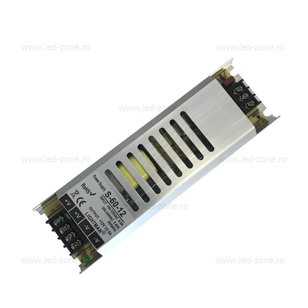 Sursa Alimentare Banda LED 12V 60W Ultra Slim
