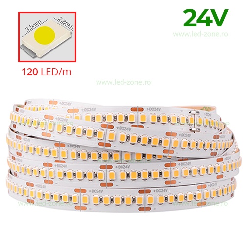 Banda LED 3528 120 SMD/ML Interior 24V