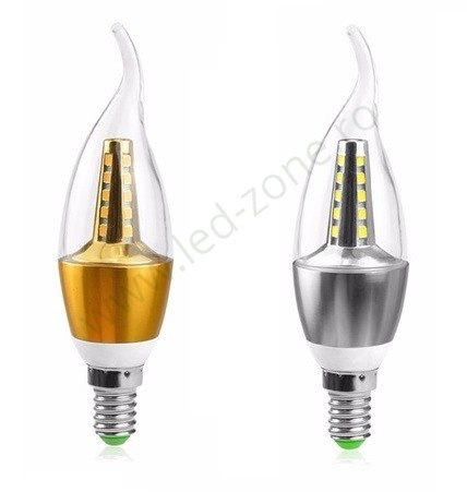 Bec LED E14 5W Flacara Clar SMD2835