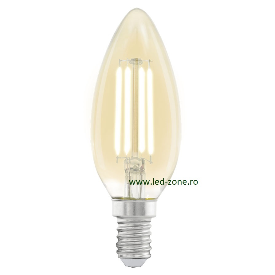 Bec LED Vintage E14 4W Lumanare C35