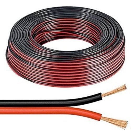 Conductor Electric 2x0.75mm Rosu Negru Rola 100 Metri