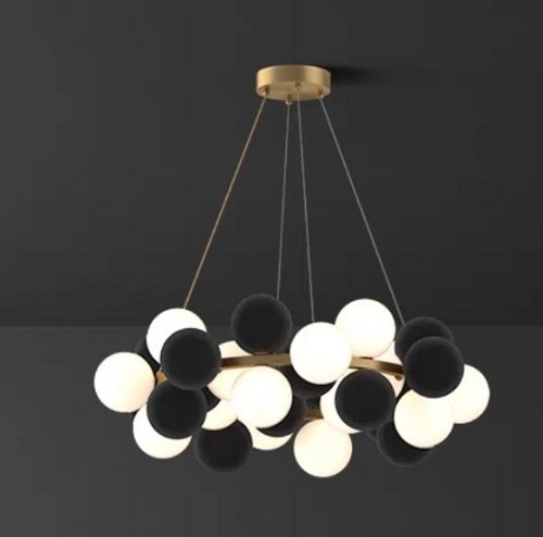Lustra 32 Socluri G9 LZ9031-32 Negru