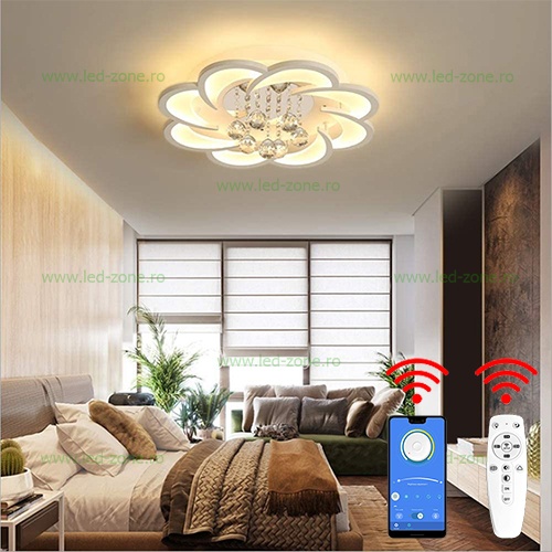 Lustra LED 120W 3 Functii cu Telecomanda sau Telefon LZ6615-500