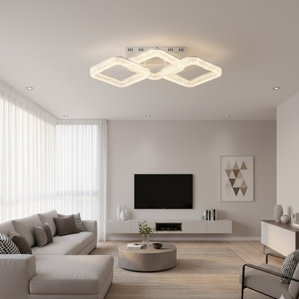 Lustra LED 120W 3 Functii Dimabila cu Telecomanda LZ2535