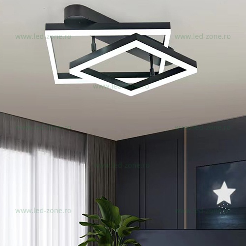 Lustra LED 120W 3 Functii Dimabila cu Telecomanda LZC800/1-2