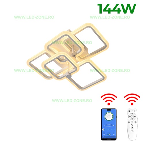 Lustra LED 144W 3 Functii Dimabila cu Telecomanda sau Telefon LZ6641-32
