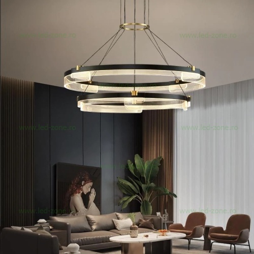 Lustra LED 160W Dimabila 3 Functii cu Telecomanda LZF6600-2