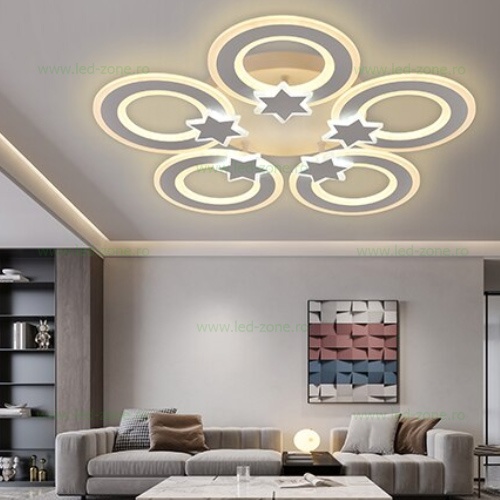 Lustra LED 200W 3 Functii Dimabila cu Telecomanda LZ8888-5