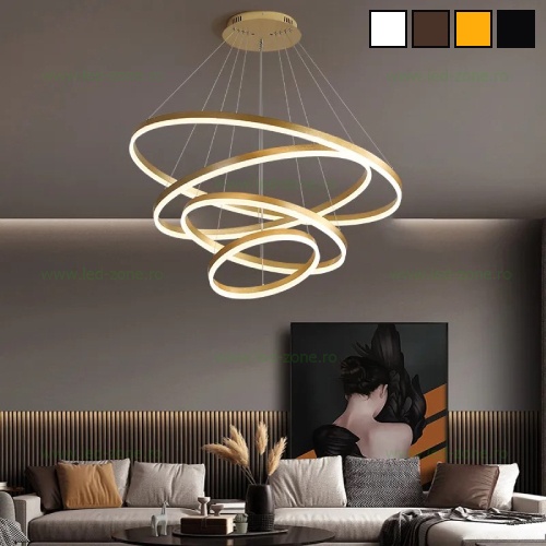 Lustra LED 248W Dimabila 3 Functii cu Telecomanda LZF315-4