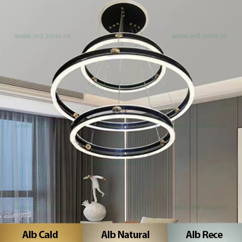 Lustra LED 360W Dimabila 3 Functii cu Telecomanda LZ9953-3