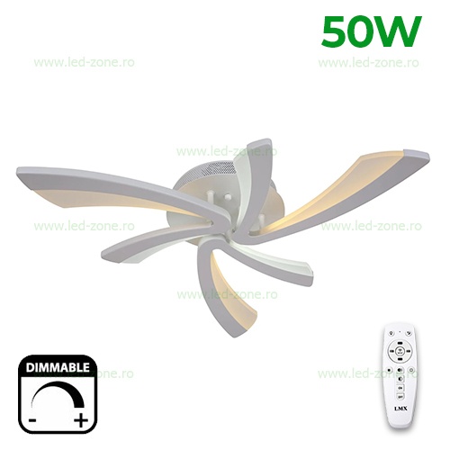 Lustra LED 50W 3 Functii Dimabila cu Telecomanda LZ6611-3