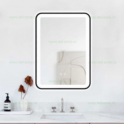 Oglinda Baie LED 60x80cm Touch Dezaburire LZJ24